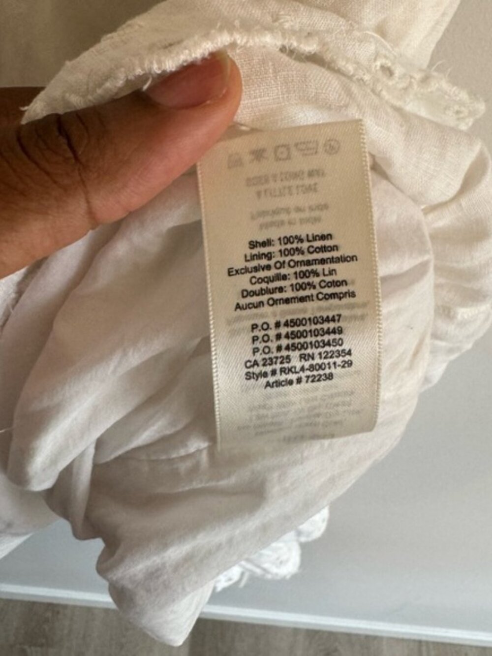 Wilfred Nanette medium linen white midi dress - Picture 6 of 8
